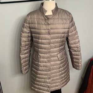 Snap-front Down Puffer Coat